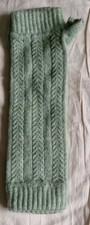 Brand New Brora Womens Green Cable Knit 100% Cashmere Wristwarmers