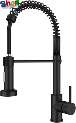 Black kitchen tap - sink, mixer