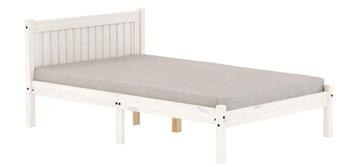 White washed painted wood - , bed