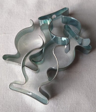 4 x 1" (24mm) Tool Clips / Terry Clips, Wide Base, BZP Steel, Tool Storage/Tidy