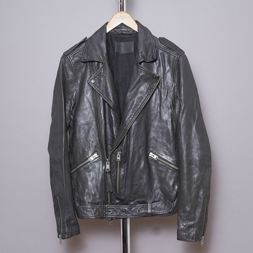 All saints leather jacket mens - jacket,