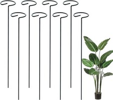 10pc Spiral Plant Support Garden Durable Planting Metal Stem Prop Adjustable