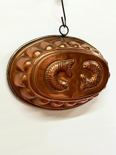 Antique copper fish - copper, /