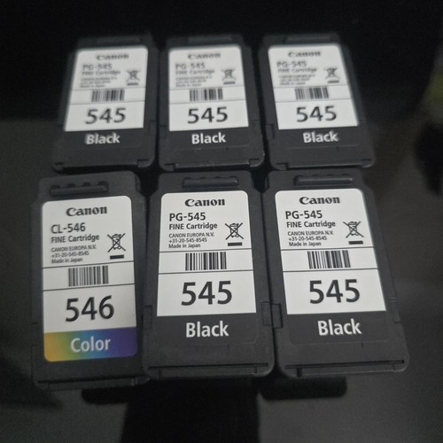 Six canon ink cartridges