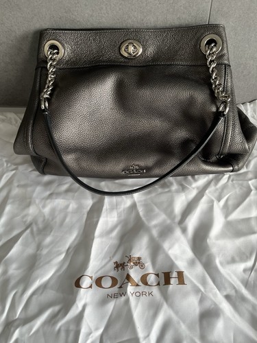 Coach pewter leather - coach,
