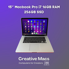 Apple MacBook Pro 15" - 16GB RAM - 256GB SSD - i7 - NEW BATTERY - Logic + More!