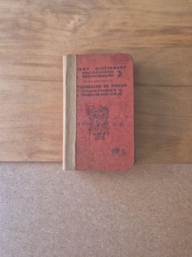Antique pocket french english - pocket, french-english