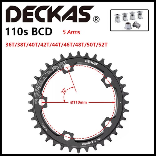 Deckas 52t 110bcd - 110bcd, chainring