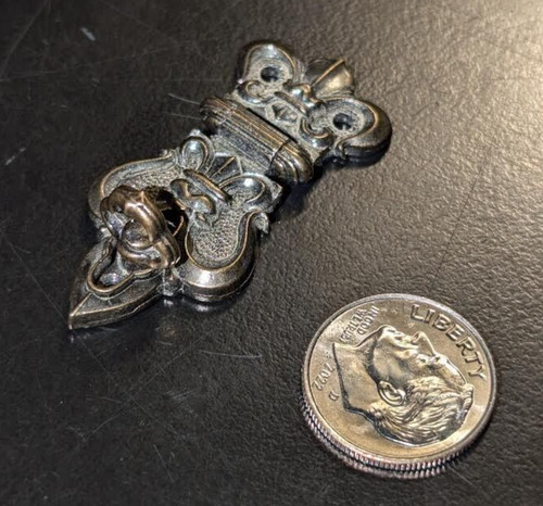Tiny hinged latch decorative - tiny,