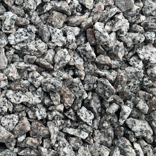 Silver grey granite gravel - silver,