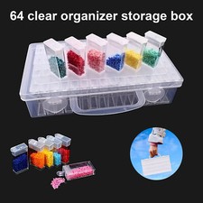 64 Diamond Painting Storage Boxes Bead Organiser Tray Art Beads Pills Case