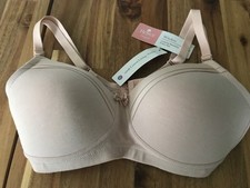 Royce Maisie Blush Pink Mastectomy Bra T-shirt padded L@R pockets 1091 34C