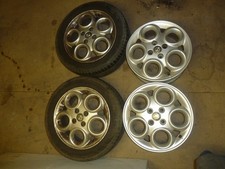 4x Alfa Romeo 145 Cloverleaf / 146 Ti alloy wheels 6J x 15 pcd 98mm - Fiat Panda