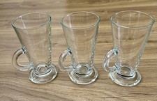 3x Glass Latte Mugs 200ml Hot Chocolate Coffee Cappuccino Mocha Drinking Cup