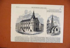 Original Old Antique Print