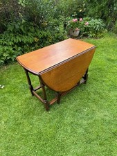 Antique solid oak drop leaf 4