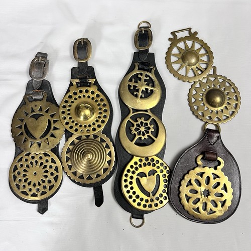 Brass horse medallion - horse,