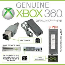 Genuine MICROSOFT XBOX 360 CONSOLE POWER SUPPLY BRICK - 203W OEM PSU OFFICIAL