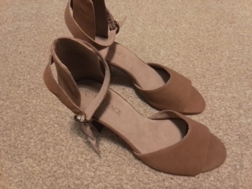 Brown leather shoes with - leather,