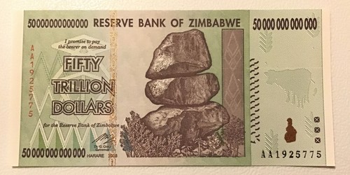 Zimbabwe banknote x 50 - banknote.,