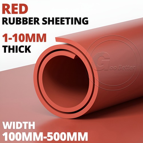Red solid rubber - red,