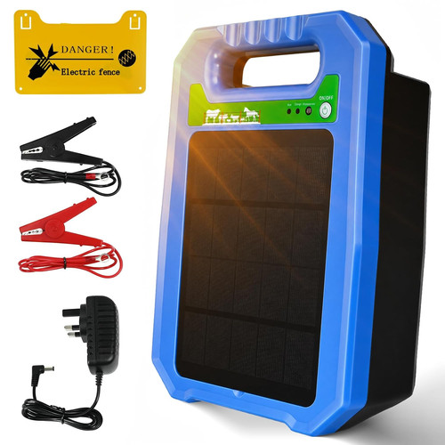 Solar electric fence charger - solar, 5