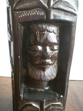 Curious Heavy African Hardwood Carving 6" Possibly Ebony