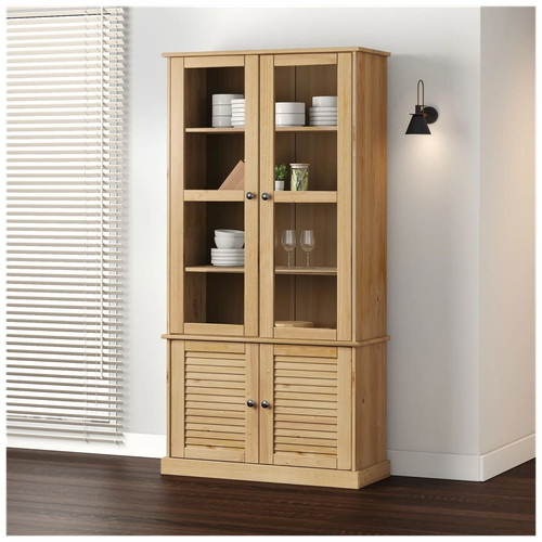 Display cabinet brown solid - display,