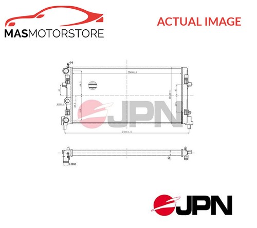 Engine cooling radiator - cooling, jpn