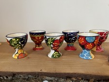 Egg Cups Bright Colour Hand
