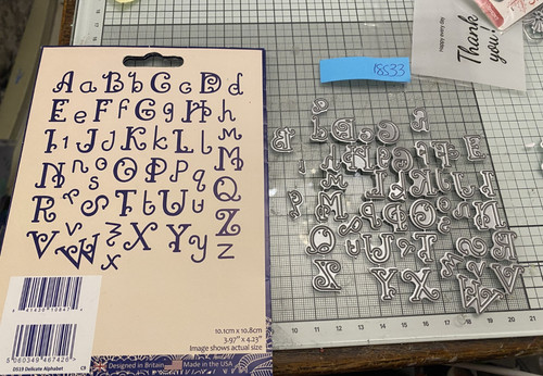 Delicate alphabet die set - die,