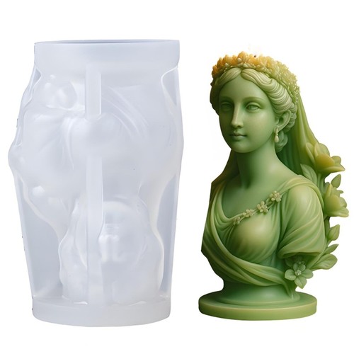 Flower wreath lady silicone - flower,