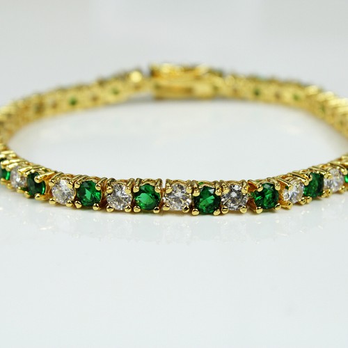 Yellow gold emerald green - gold,