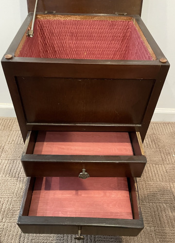 Vintage mahogany sewing - vintage, work