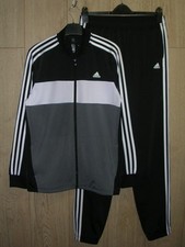 Adidas Boys Black Grey Track