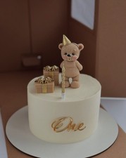 teddy bear fondant cake topper