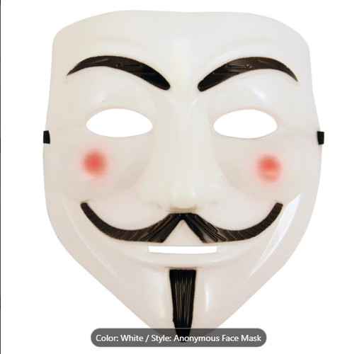 Anonymous for vendetta mask - v,