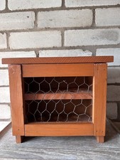 Vintage Wooden 12 Egg Storage Box Rustic Shabby Chic Country Farmhouse Style