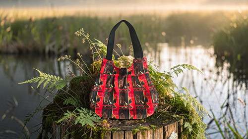 Red black ethnic print - ethnic,