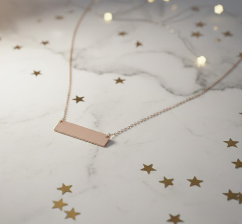 Engraved rectangle name bar - engraved,
