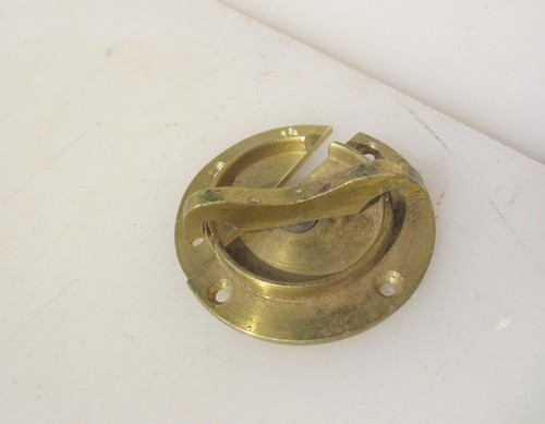 Antique brass latch - brass, lock