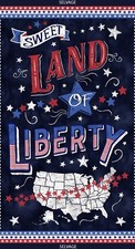 Patriotic Fabric Sweet Land