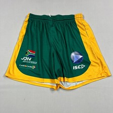 South Africa Rugby League ISC Training Shorts Player Team Rare Mens Large L W34