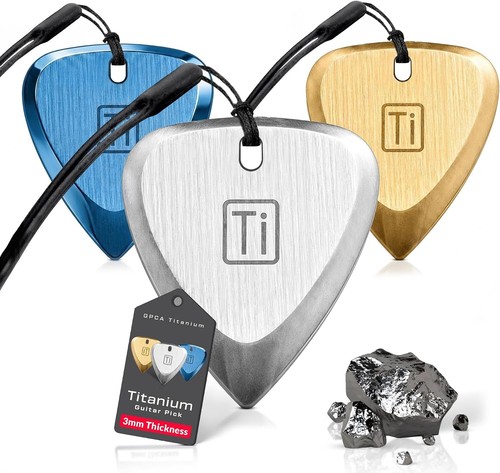 Titanium guitar picks - guitar, picks,