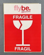Flybe Fragile Airline Sticker