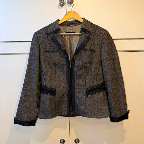 Gerry weber grey tweed zip - weber,