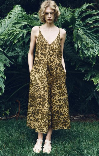 Zara olive green leopard print - olive,