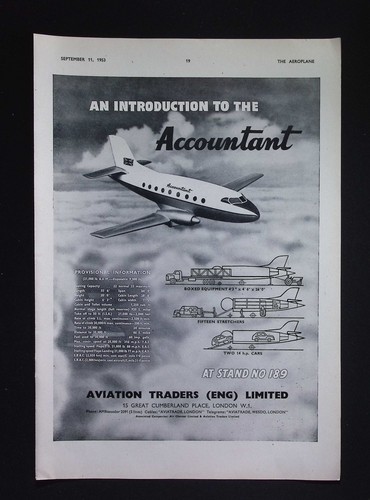 Original 1953 advert aviation - original,