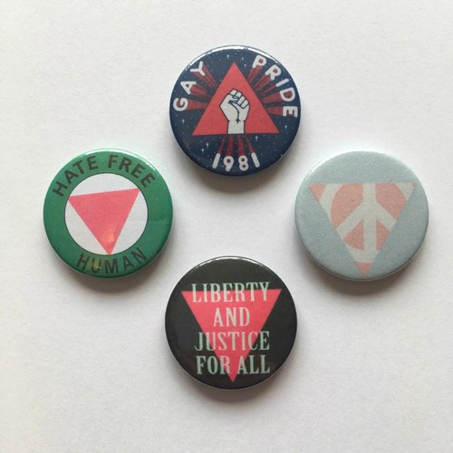Lgbtq badges 80s style gay - 4,