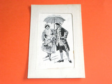 ORIGINAL  WOVEN SILK POSTCARD